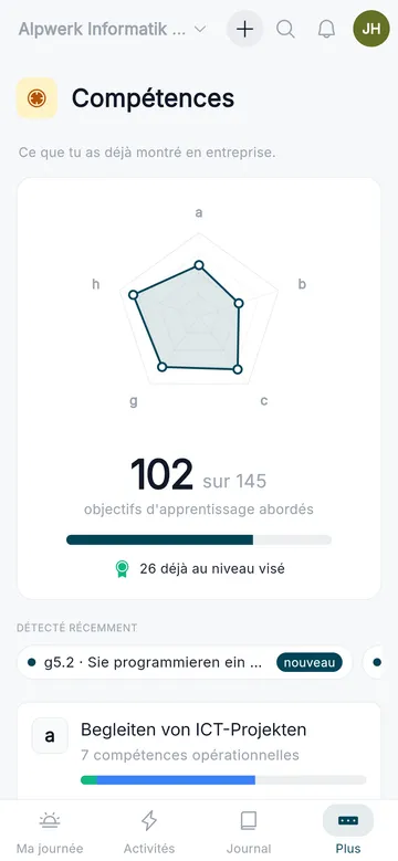 Vois noir sur blanc ce que tu sais déjà faire